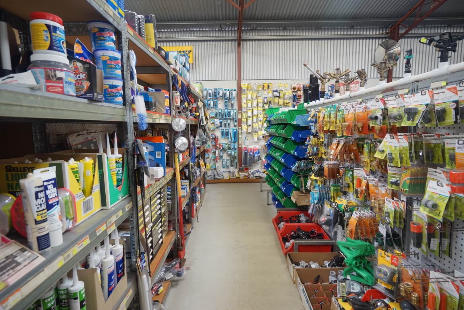 Wide range of hardware