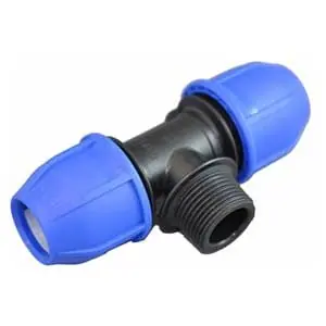 20mm x 20mm x 34 Poly Metric Threaded Tee