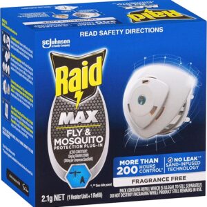 Raid Fly & Mosquito Protection — 2 Plug Ins + 1 Refill